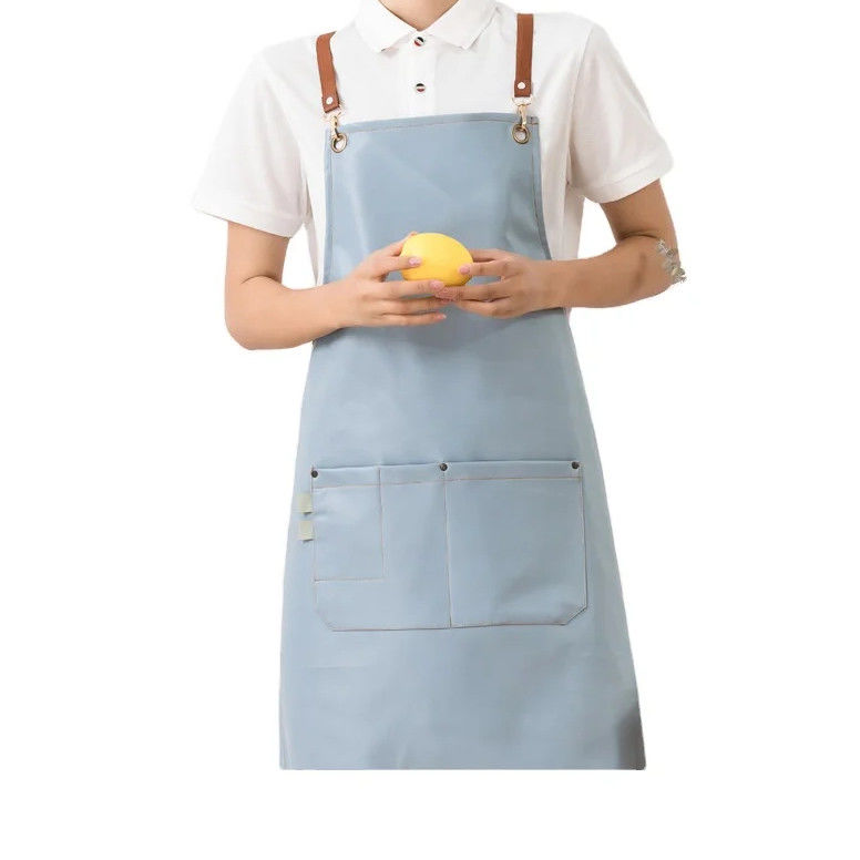 Grill Restaurant Bar Shop Cafes Beauty Nails Studios Uniform Custom Leather Apron for Chef in Cotton
