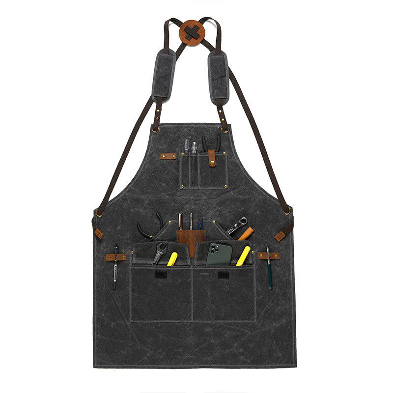 Custom Heavy Duty Canvas Tool Apron for Working and Chef Cooking BBQ Newest Fashinable