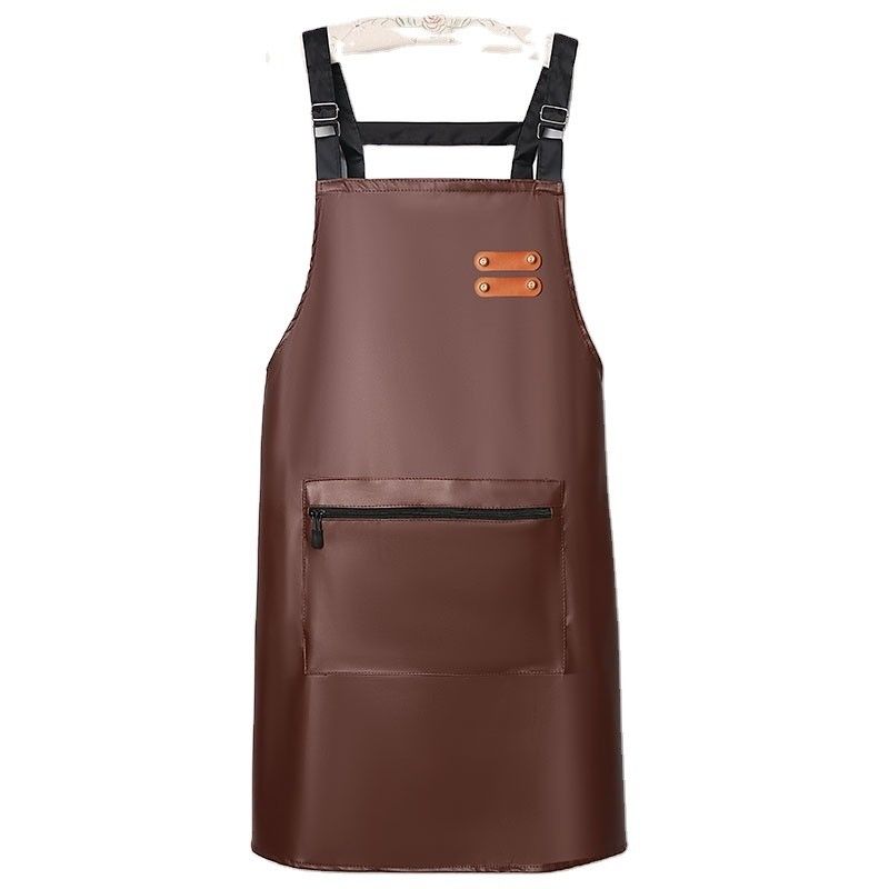 Custom Fashion Leather Chef Apron for BBQ and Work Tool Support 7 Days Sample Order