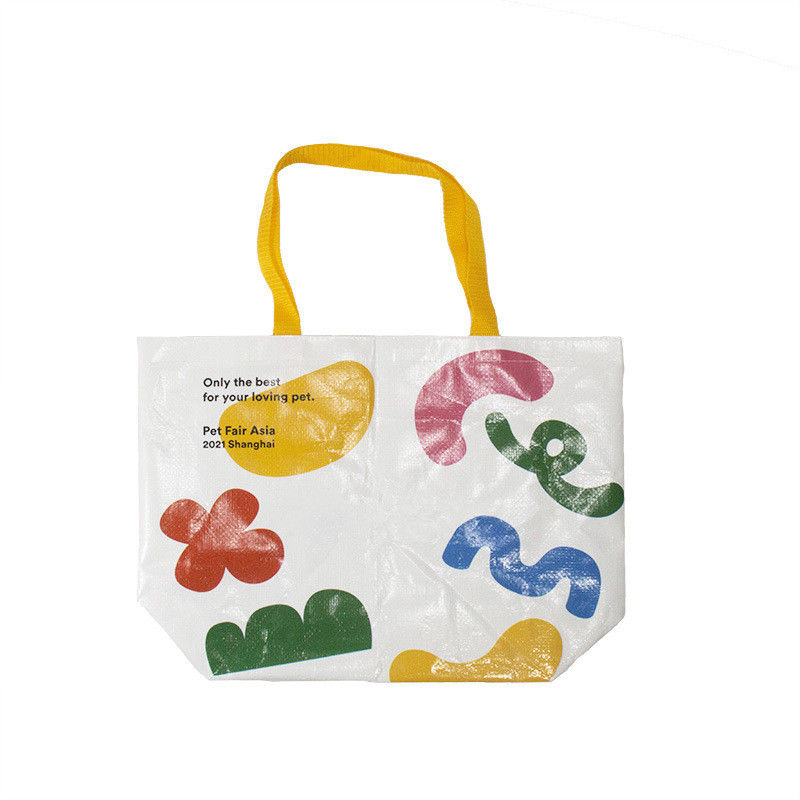 Eco-friendly PP Woven Bag with Heavy Duty Custom Design Full Color Printing Laminated