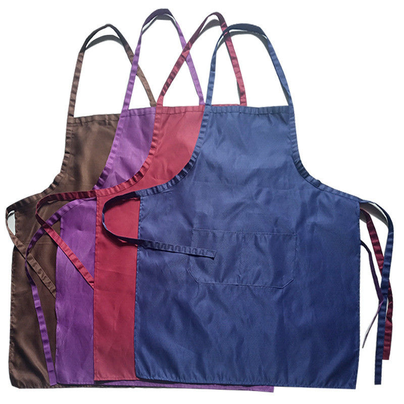 Uniform Type Wait Staff Black Cotton Polyester Man Woman Bib Kitchen Chef Cooking Aprons