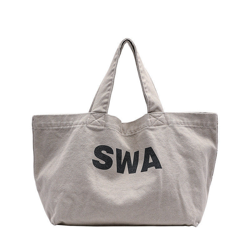 Environment-friendly Custom Tote Shopping Bag with Foldable Design and Print Pattern