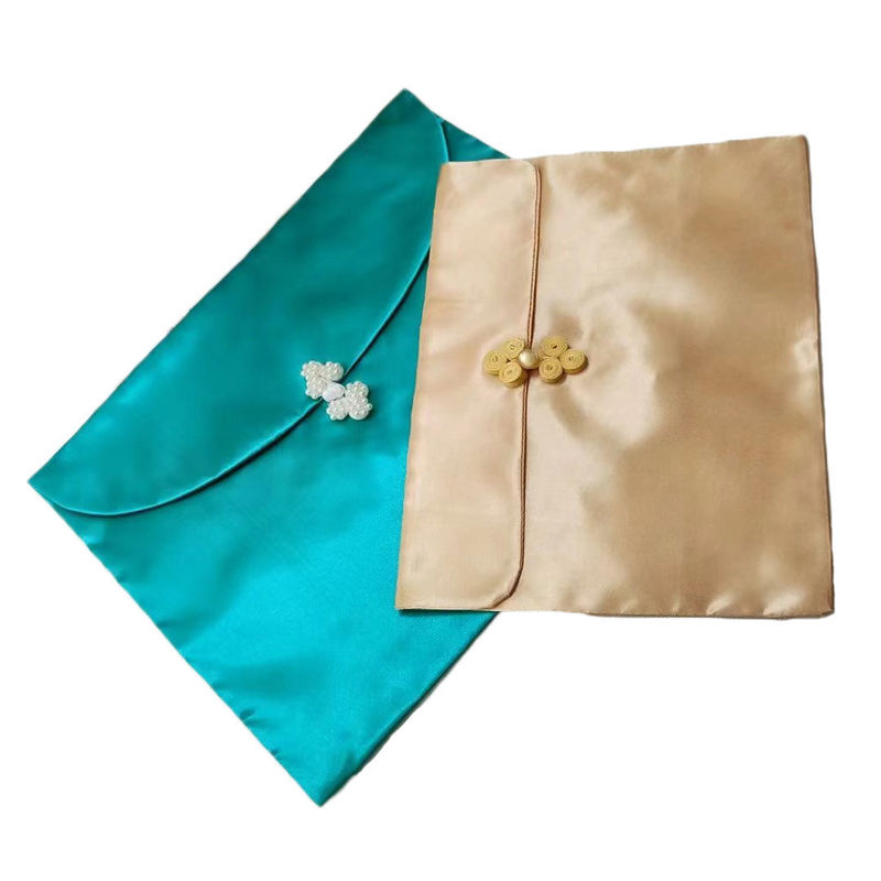 Stylish Satin Envelop Bag for Custom Logo Flip Dust Bag Wig Underwear Scarf Packing