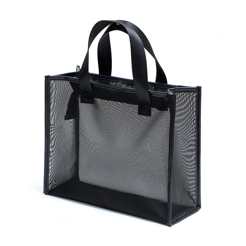 Custom Logo Tote Bag Large Market Grocery Shopper Gift Beach Net Nylon Mesh Shopping
