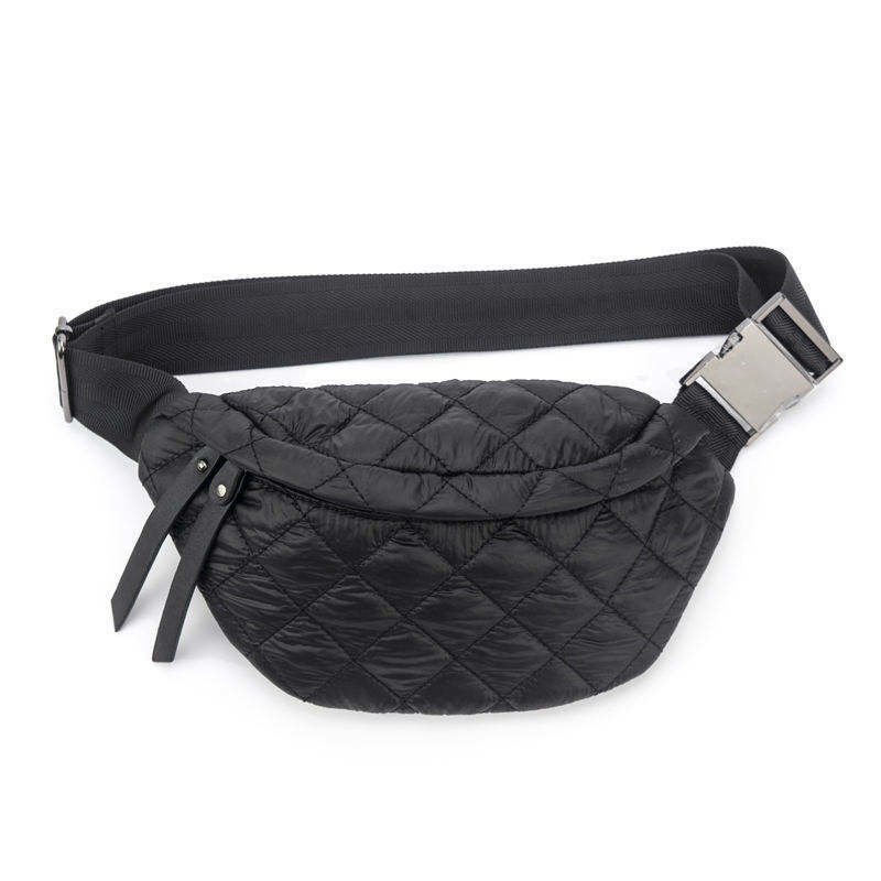 Fashion Quilted Sling Bag Women's Waist Bags Nylon Puffer Bag with Other Pattern Type