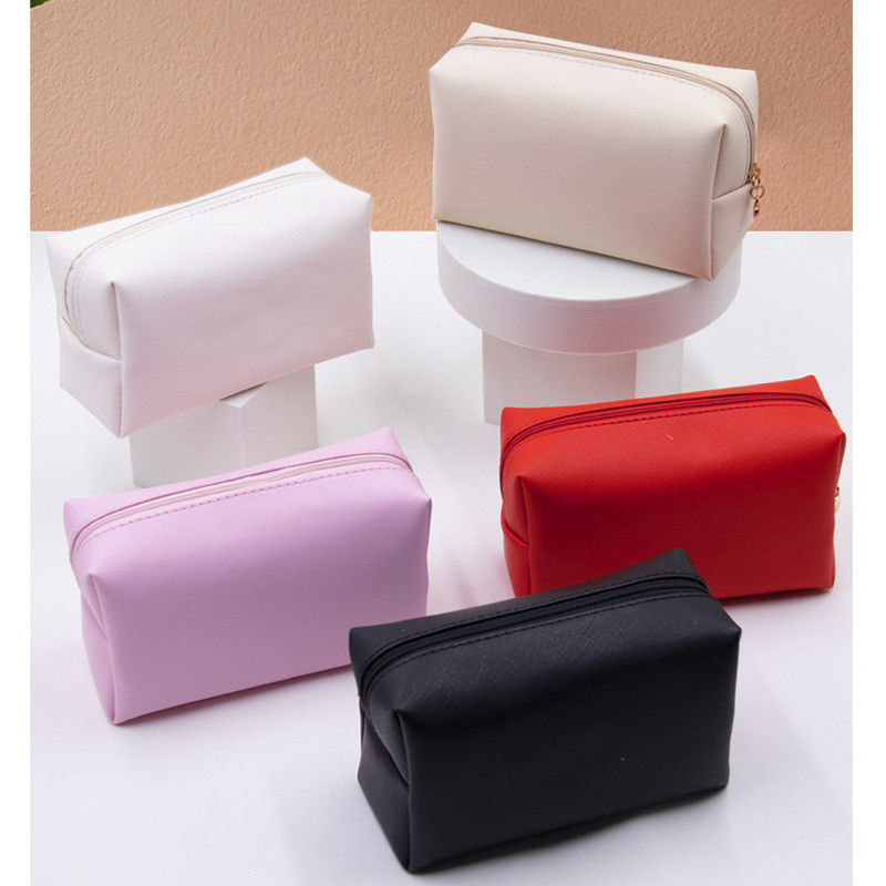 Custom Logo Portable Travel Beauty Makeup Bag with Zipper Closure and Customized Logo