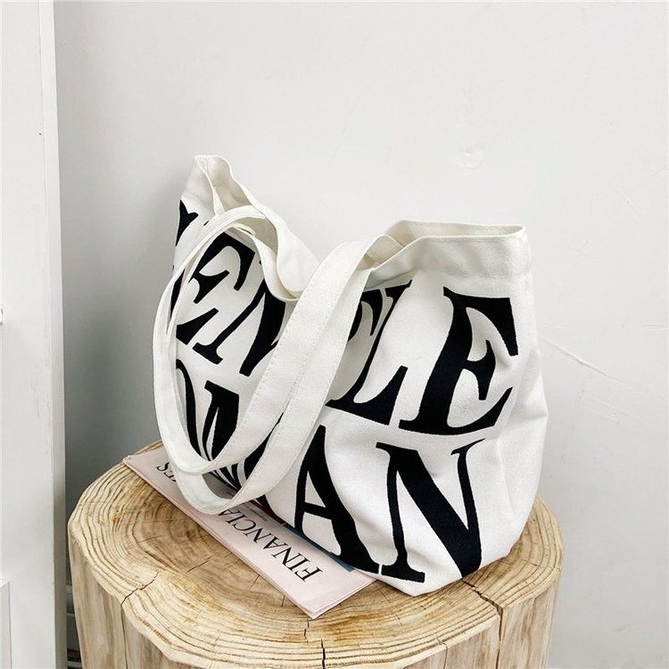 Large Capacity Oversized Canvas Cotton Shopping Tote Bag for Beach Picnic Custom Logo