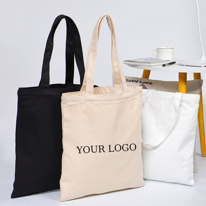 Large Cotton Canvas Tote Bags With Pocket And Zipper In Ostrich Pattern With Material