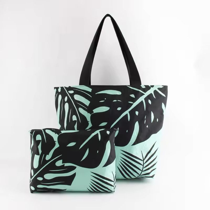 OEM/ODM Acceptable Custom Logo Printed Dupont Tyvek Paper Shopping Bag With Zipper