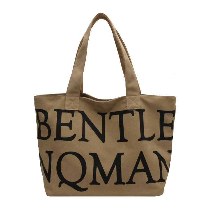 Handled Style Women's Explosion Tote Bag with Trendy Letters Print and Large Capacity