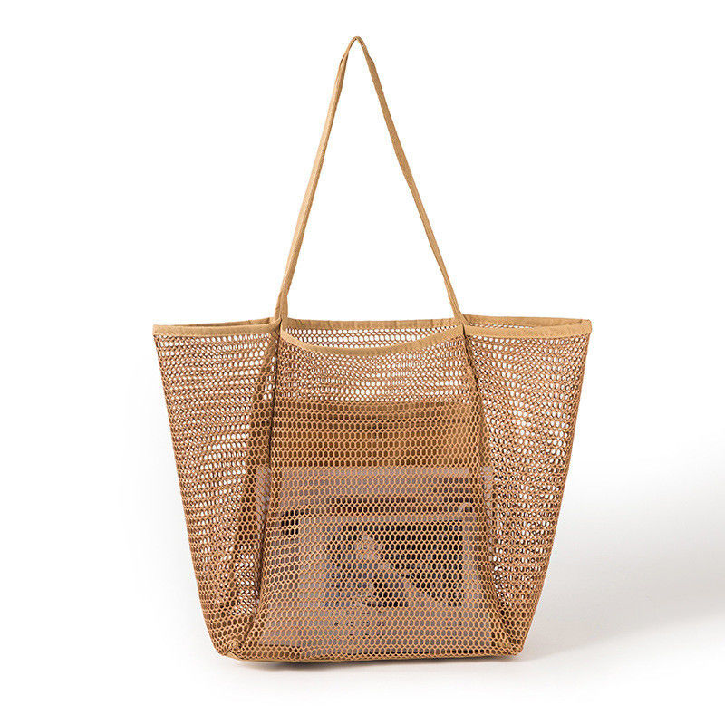 Handmade One Shoulder Crochet Bag Weave Design for Casual and Simple Beach Summer Look