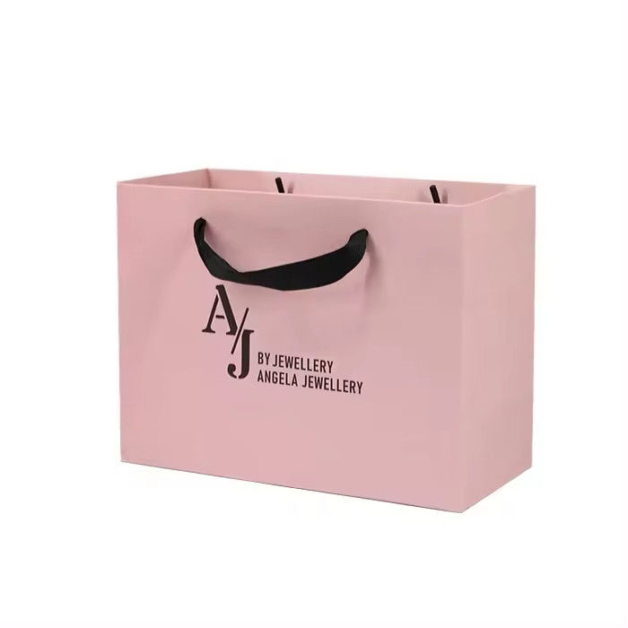 Custom Luxury Gift Garment Paper Shopping Bags With Logo Print Newest Fashinable