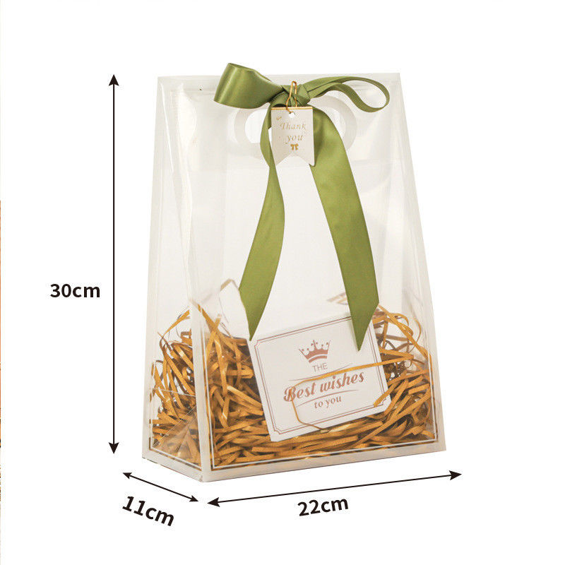 Medium 30-50cm Customized Color Pvc Clear Duffle Bag With Logo Zipper Pvc Beach Hand Bag
