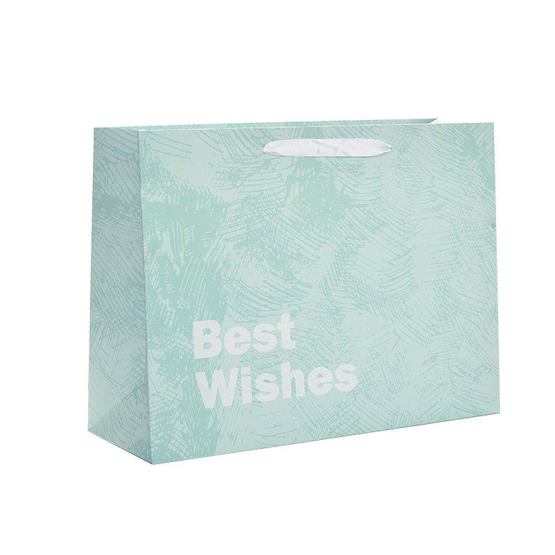 Customized Printed Logo Luxury Boutique Shopping Paper Gift Bags for Packing Items