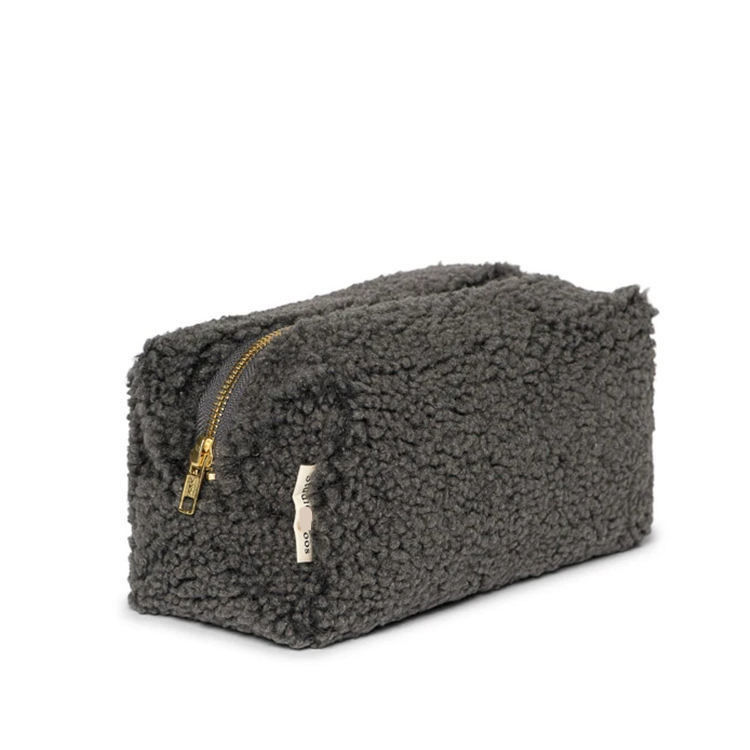 Multi Color Plush Lady Cosmetic Pouch Exquisite Teddy Velvet Makeup Bag for On-the-go