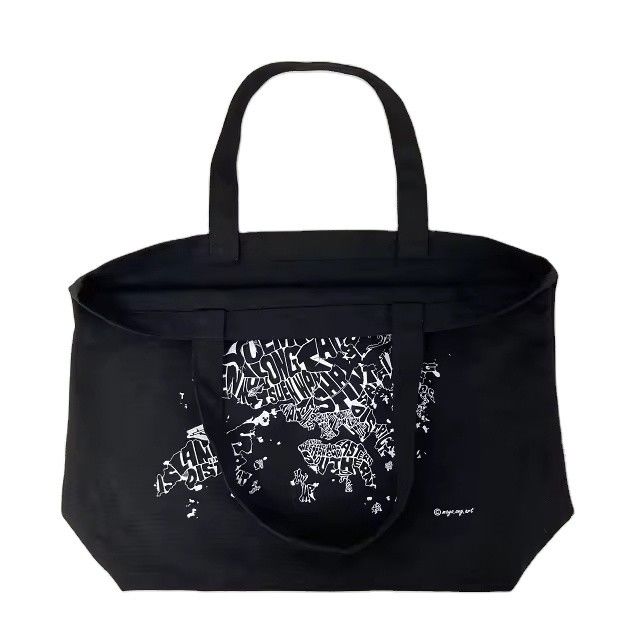 12 Oz Black Canvas Tote Bag for Luxury Shopping Organic Cotton Material