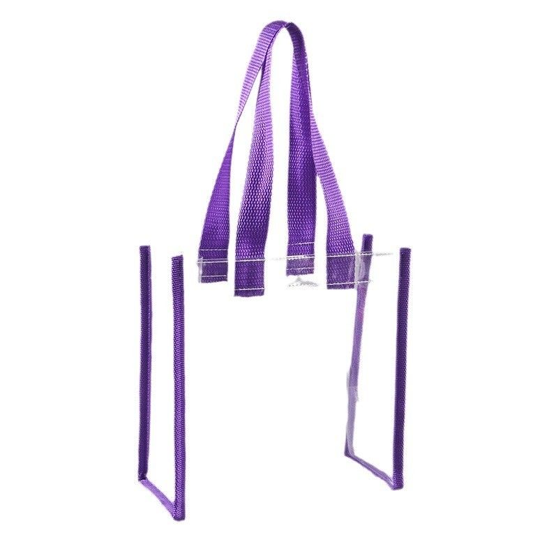 Plastic Tote Shopping Bag Shoulder Pvc Beach Hand Bag With Logo Zipper For Merchandise