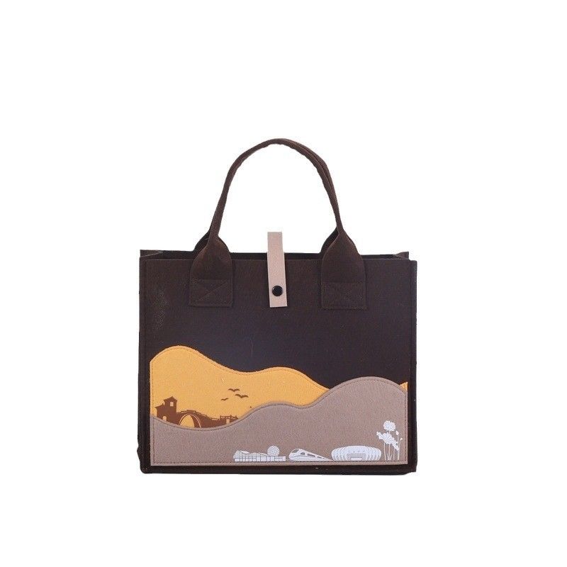 Printing Custom Logo Cotton Handbag Bag for Fashion Students Medium Size and OEM/ODM