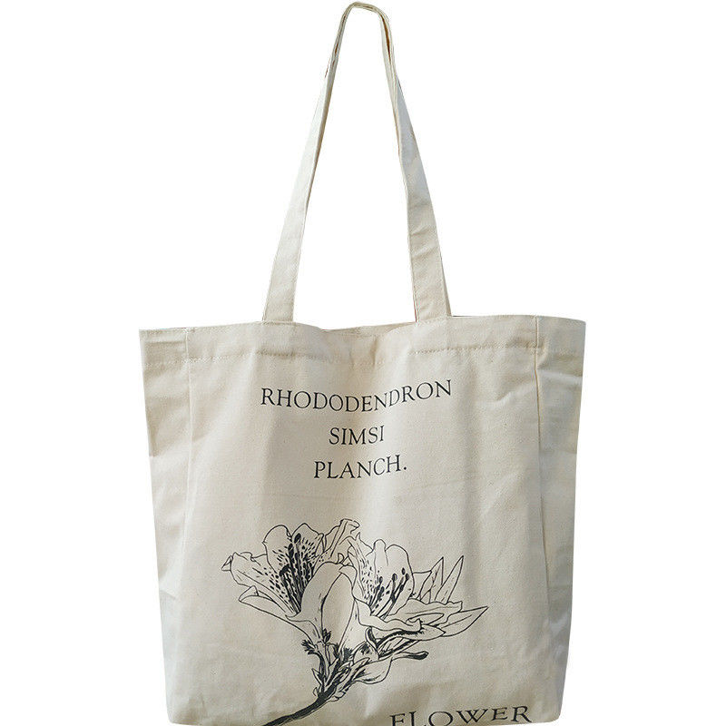 Customized Color Canvas Shopping Bag with and Printed Pattern Customization