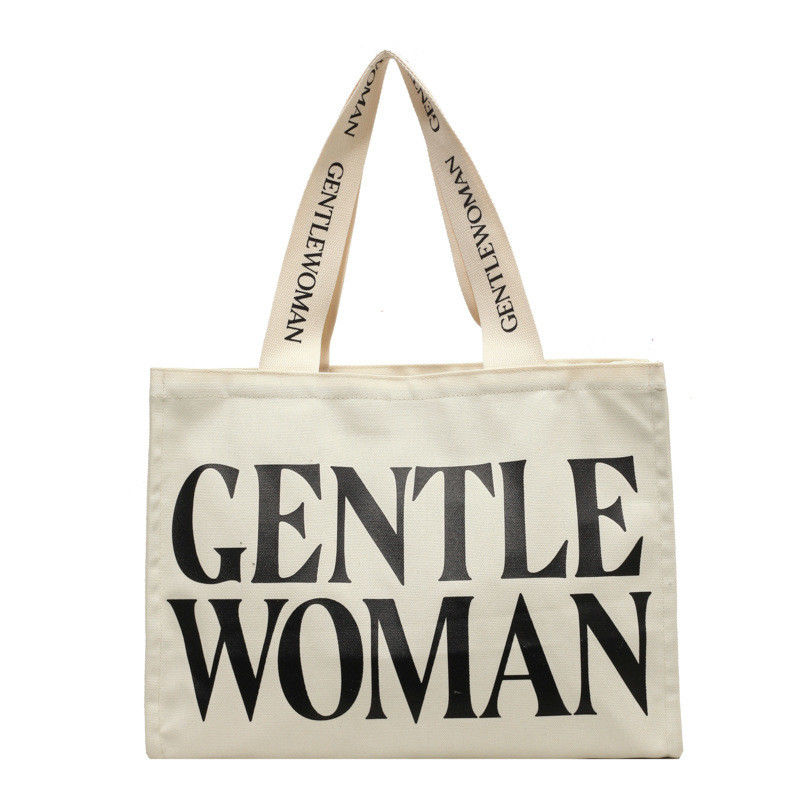 OEM/ODM Acceptable Natural Cotton Heavy Duty Canvas Tote Bag with Pocket and Zipper