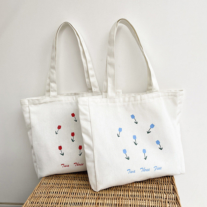 Customized Color Eco Friendly Recycled Large Shopping Bag Canvas Cotton Tote Bags