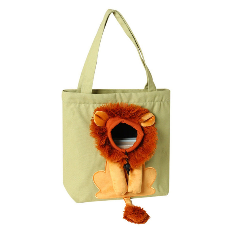 All Seasons Portable Canvas Pet Outdoor Bag Custom Logo Printed Bag for Dogs and Cats