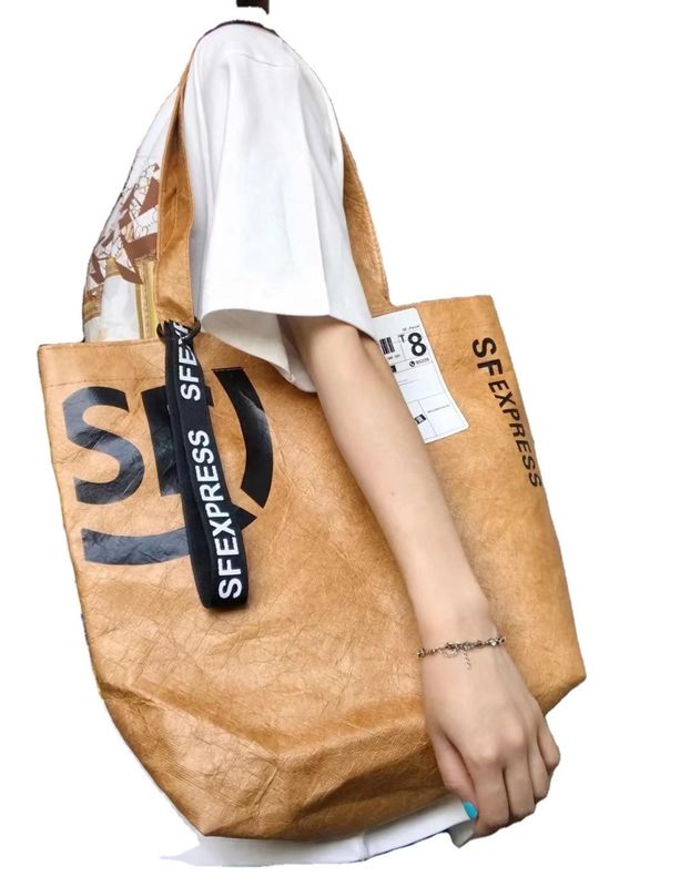 Customized Logo Custom Color Waterproof Washable Dupont Tyvek Kraft Paper Market Tote