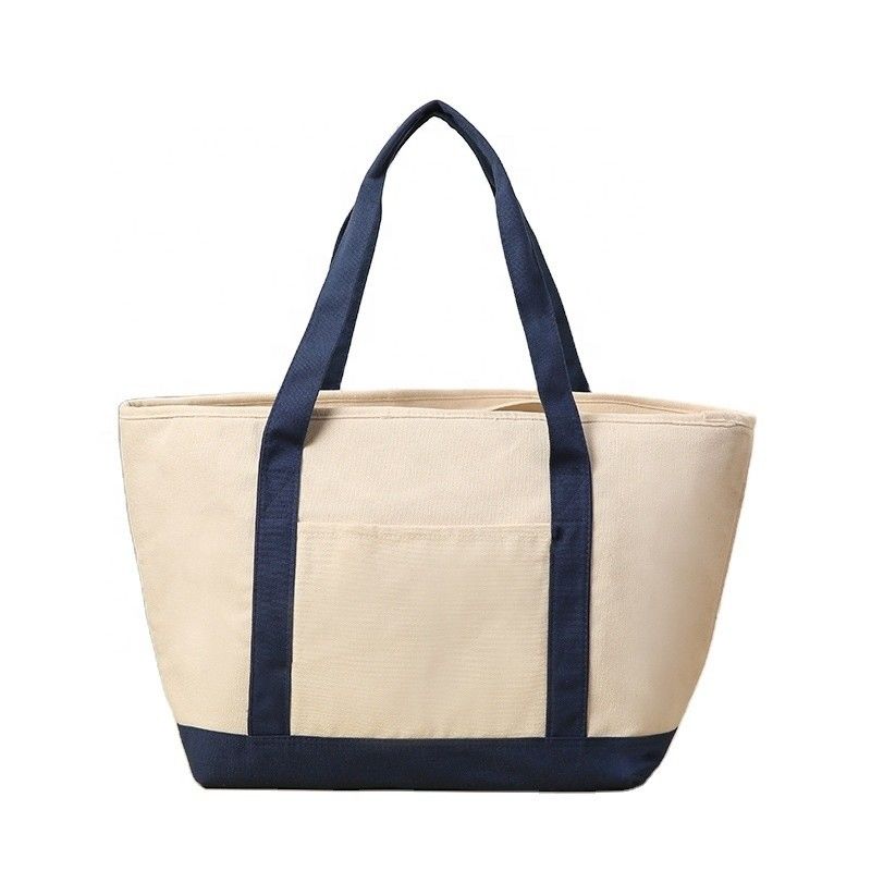 Medium Size Custom Printed Recycle Plain Organic Cotton Canvas Tote Bag With Logo