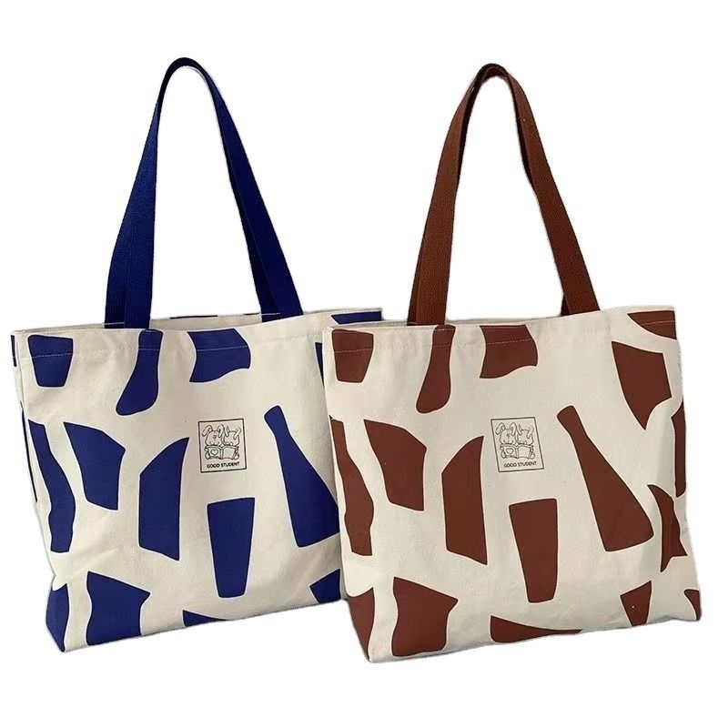 Custom Eco Shopping Bag Large Canvas Cotton Tote Bag for Women's Recycled Weekend Bag