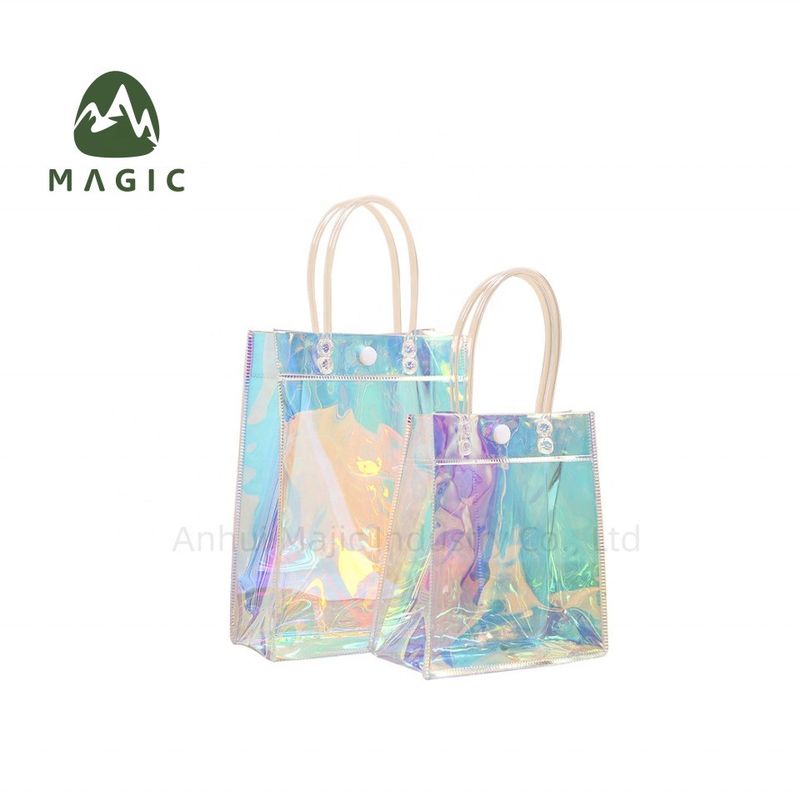 Customized Logo Accepted Waterproof Tote Bag for Women Recycled TPU Shopping Bag