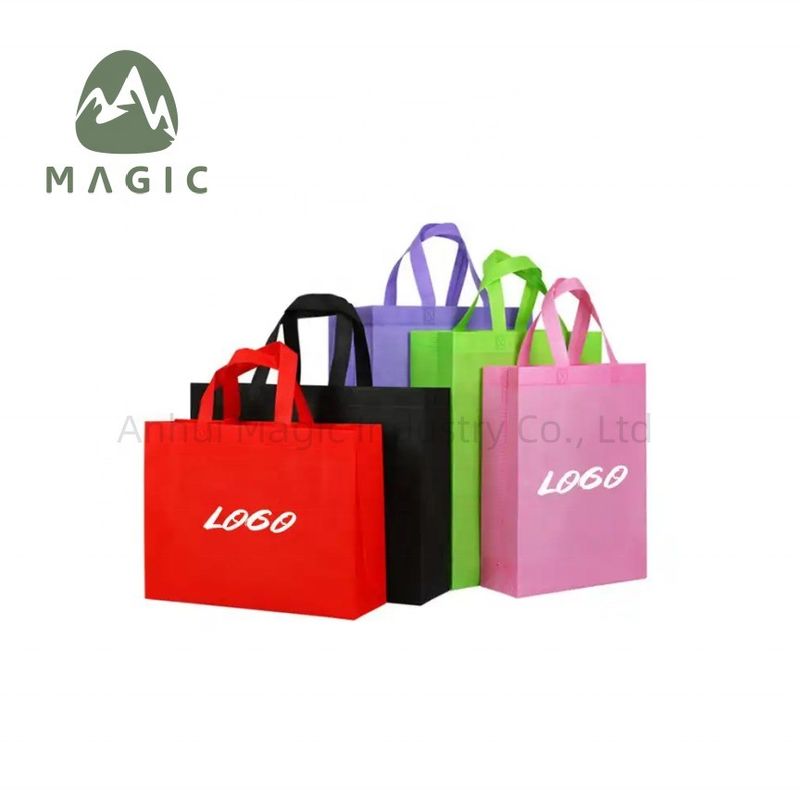 Custom Logo Non Woven Shopping Bag for Reusable Holiday Gift Tote Promotions