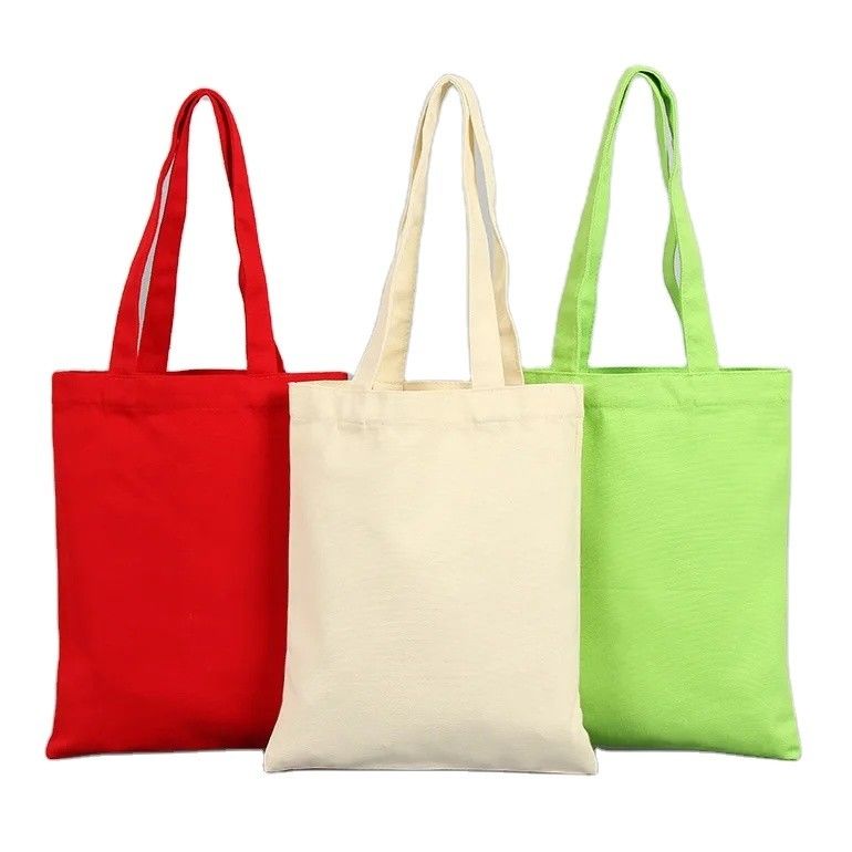 Customized Color Reusable Designer Cloth Canvas Cotton Shopping Tote Bag Eco Friendly