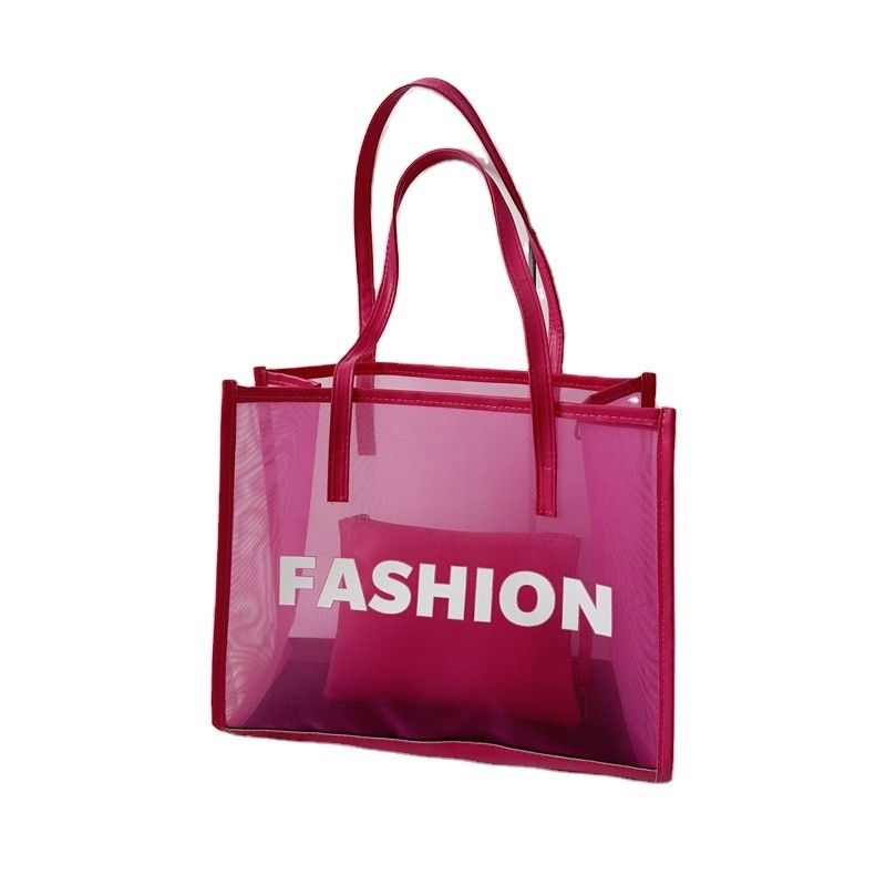 Custom Eco Shopping Bag Custom Design with Logo Reusable Nylon Mesh Beach Tote Bag