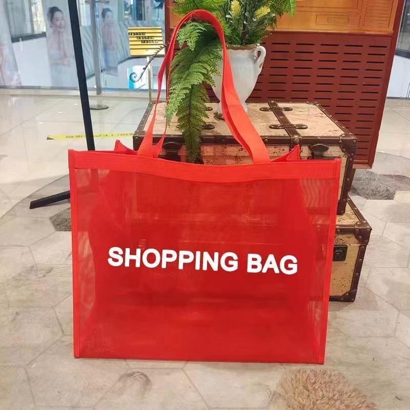 Reusable Nylon Polyester Beach Bag Shopping Bag Mesh Tote Bag with Customized Color