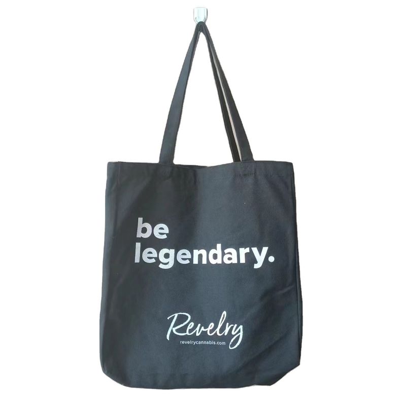 Custom Women Beach Travel and Shopping Grocery Canvas Tote Bag with Letter Pattern