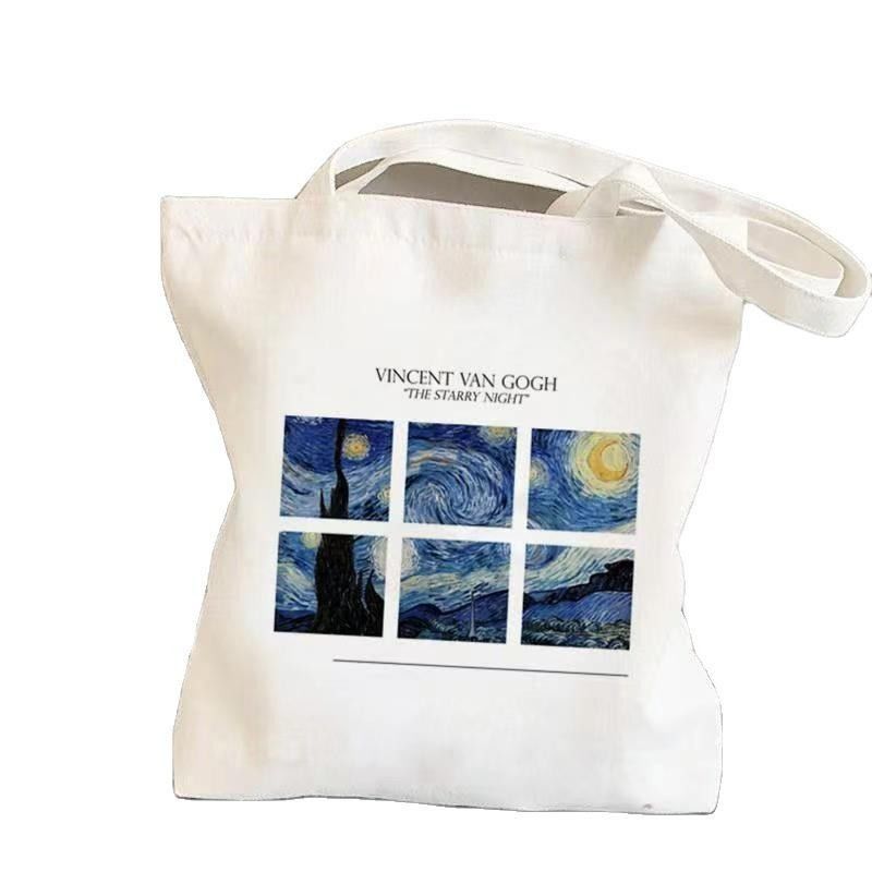 Customized Color Reusable Plain Cotton Canvas Grocery Shopping Tote Bag for Promotion