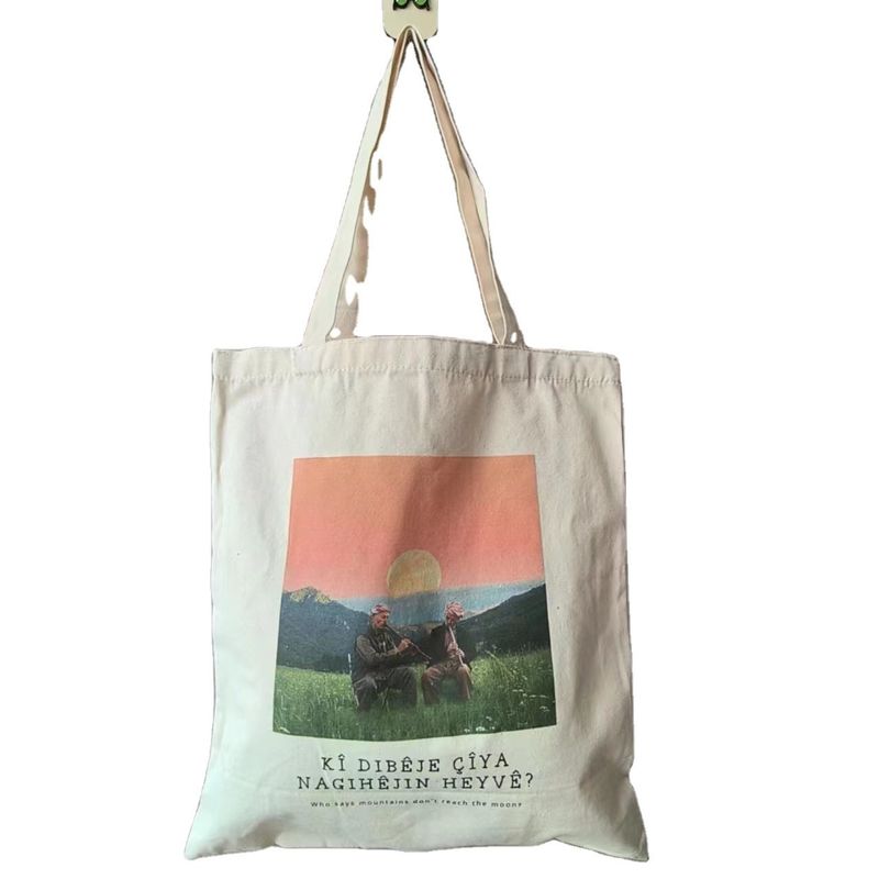 Customized Color Shopping Canvas Tote Bag with Personalized Print and Handled Style