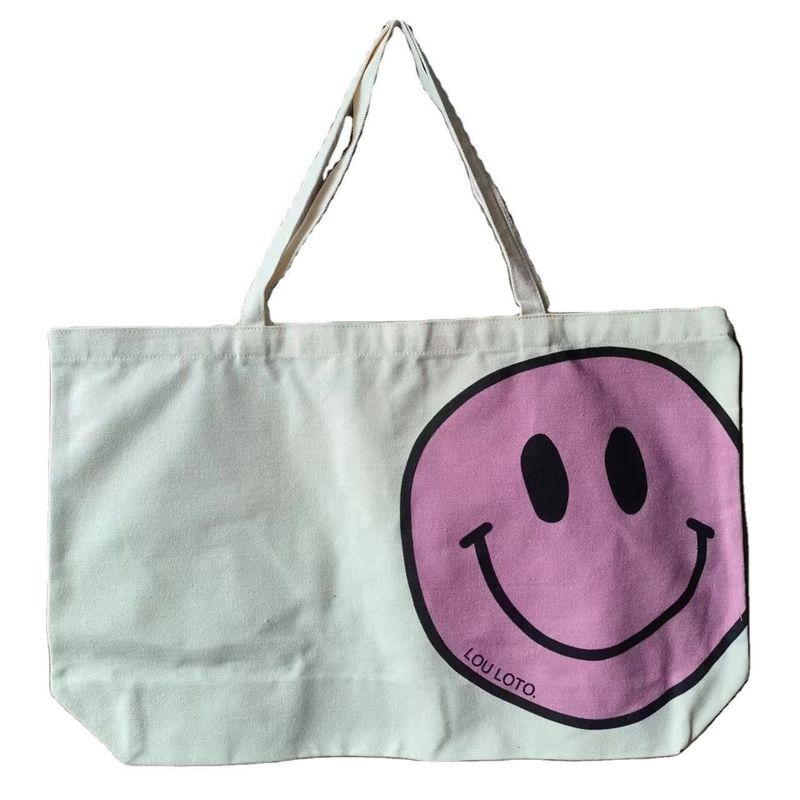 Large Capacity Shoulder Shopping Canvas Tote Bag with Customized Color and Printed Logo