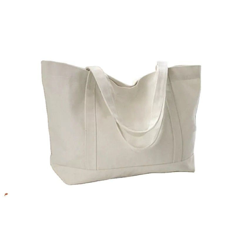 Custom Printed Logo School Bag Trolley Cotton Canvas Tote Bag for Ladies within Market