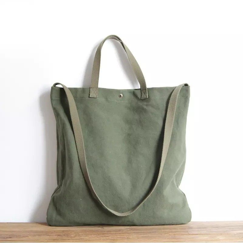 Design Your Own Reusable Shopping Canvas Tote Bags with Customized Color and Logo