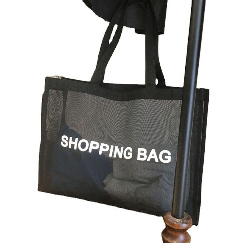 Mesh Shopping Bag Summer Large Capacity Environmental Beach Bag Gym Yoga Shoulder Tote Bag