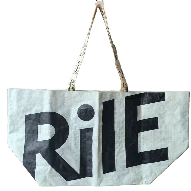 Customized Printing Extra Large Reusable Shopping Tote Matte Laminated PP Woven Bag
