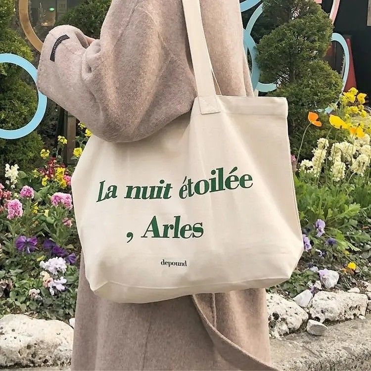 Customized Color Daily Canvas Tote Bag for and Large-capacity Shopping Needs