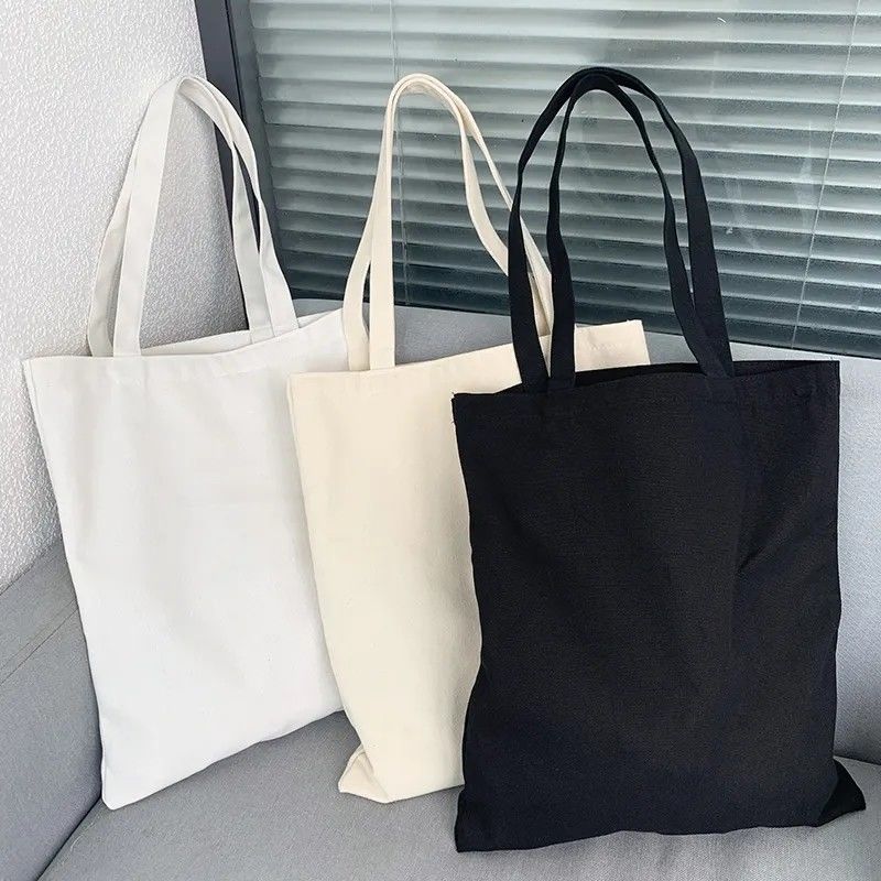 12oz Original Cotton Canvas Plain Tote Bag with Customized Logo Eco Friendly Totebag