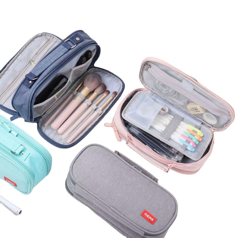 Reusable Recycle Natural Color Simple Printing Pencil Bag Customized with Performance