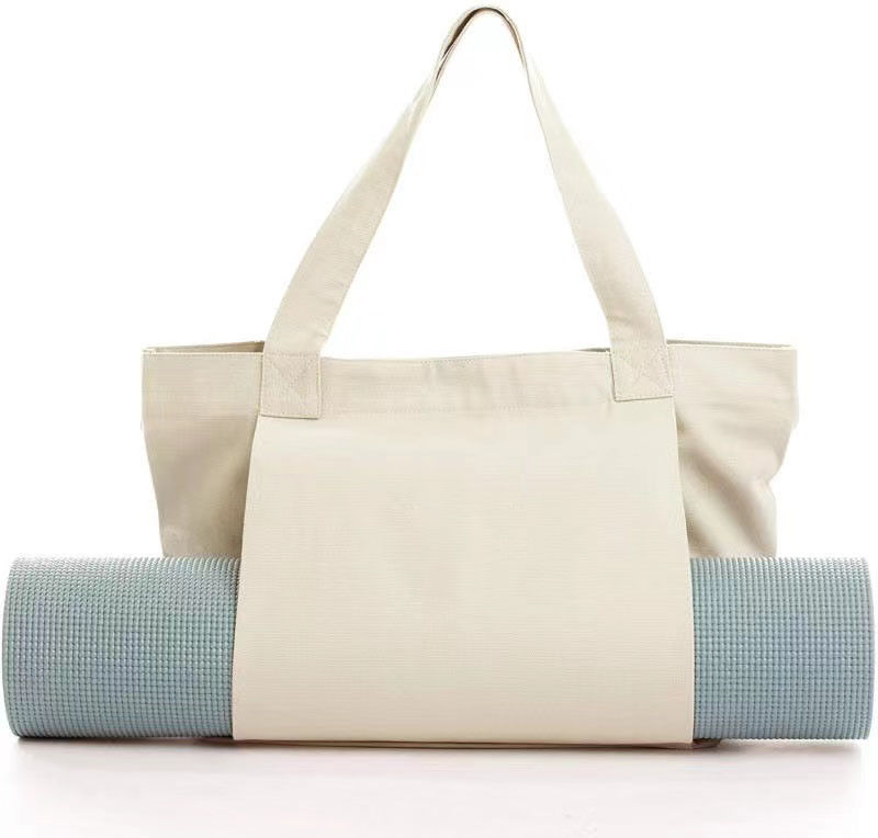 Customized Color Eco Friendly Cotton Canvas Yoga Mat Bag for Eco Conscious Yogis
