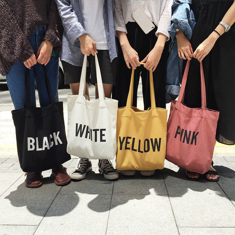 Gifts Custom Printed Logo Cotton Canvas Bags for Reusable Shopping Tote Bags
