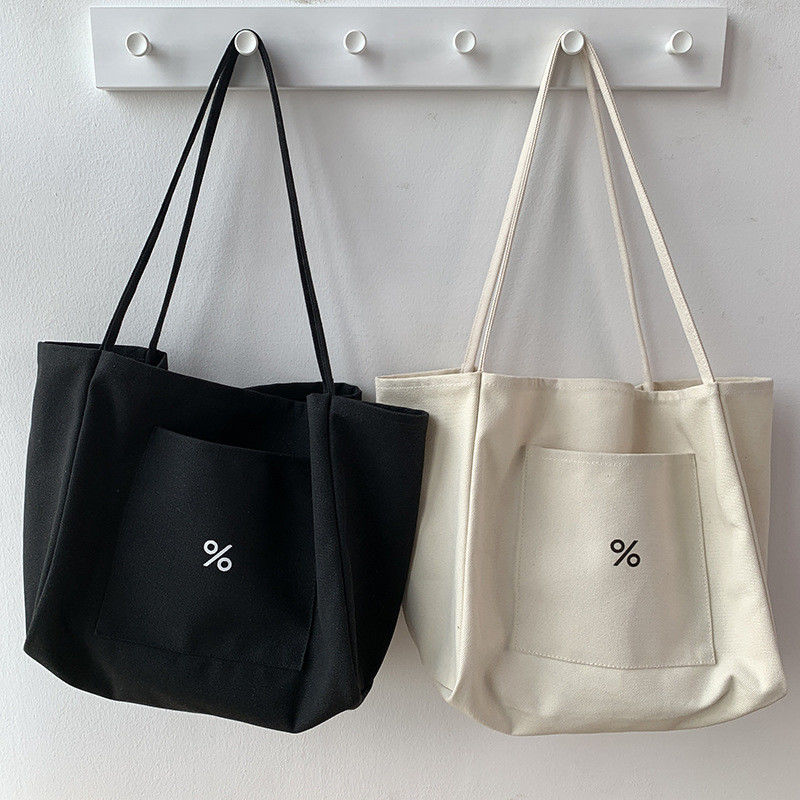 Customized Color Eco Canvas Tote Bag for Women Large Capacity and OEM/ODM Acceptable