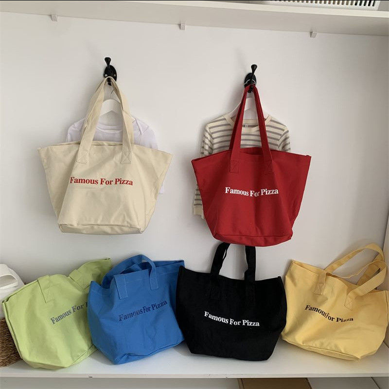 Daily School Life Canvas Tote Bag for Shopping Practical and Versatile Design