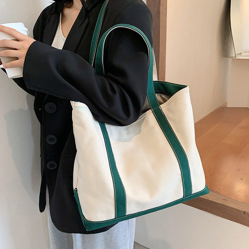Customized Color Canvas Tote Bag with Printed Logo and Customized Design